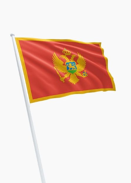 Vlag Montenegro - 70x100cm Spun-Poly